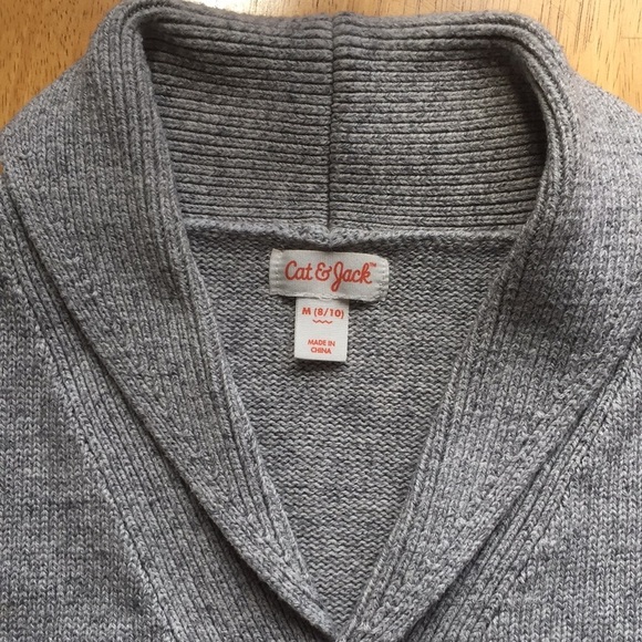 CAT & JACK BOYS CARDIGAN BUTTON DOWN M(8/10) - Picture 4 of 8